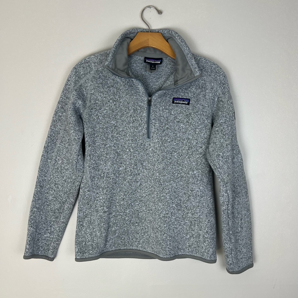 Patagonia Better Sweater 1/4-Zip Fleece Gray Size Small